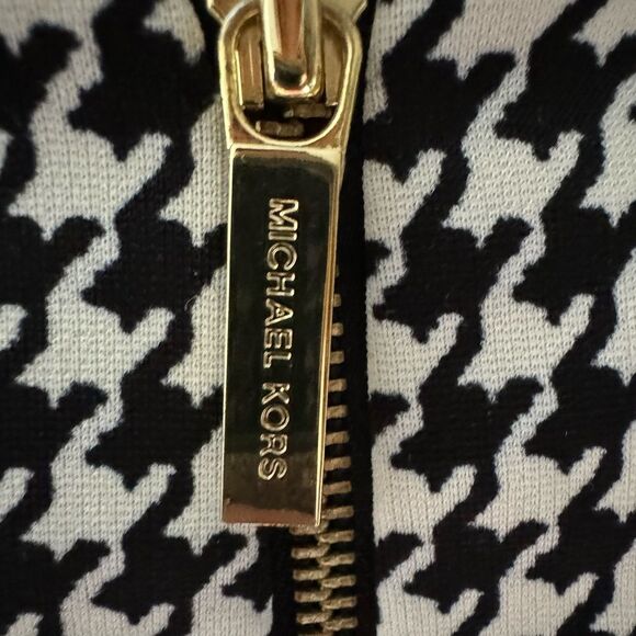 MICHAEL Michael Kors Houndstooth Black/White Straight Pencil Skirt Size 6 Petite - Picture 4 of 7